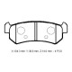 CHEVROLET LACETTI- HB- 04/11; ARKA FREN BALATASI (DİSK) (104,4X38,8X14)(BRAMAX)