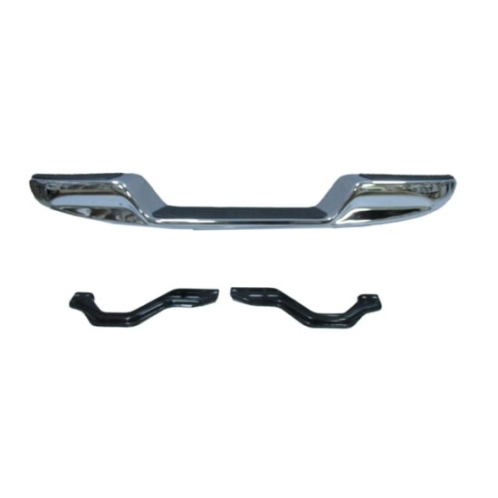 TOYOTA HILUX- PICK UP LN145- 98/01; ARKA TAMPON NİKELAJLI ALTI BOMBELİ (BAĞLANTI BRAKETLERİ İLE)FPI)