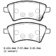 SUZUKI SX4- 07/13; ÖN FREN BALATASI 1,5/1,6/1,9/2,0 (KABLOSUZ)(DİSK) (131,6X57X15,5)(BRAMAX)