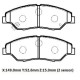 KIA SPORTAGE- 95/02; ÖN FREN BALATASI (DİSK)(149X52.6X15.3)(DAIWA)