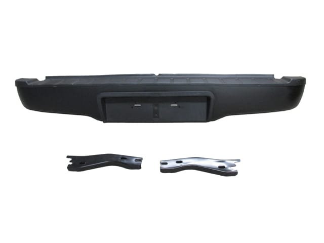 TOYOTA HILUX- PICK UP VIGO- 05/11; ARKA TAMPON SİYAH (PLAKA TAKILAN TİP) (BAĞLANTI AYAKLI)(TW)