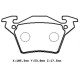 MERCEDES VITO- W638- 96/03; ARKA FREN BALATASI (DİSK)113/114/108/110/112 (105.3x53x17.5)(BRAMAX)