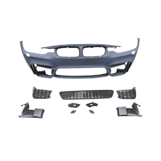 BMW 3 SERI- F30- 12/18; ÖN TAMPON ASTARLI (SİS DELİKSİZ KAPAK/IZGARALI/F.YIK.LI/ÇEK.KAPAKLI)M3/STYLE