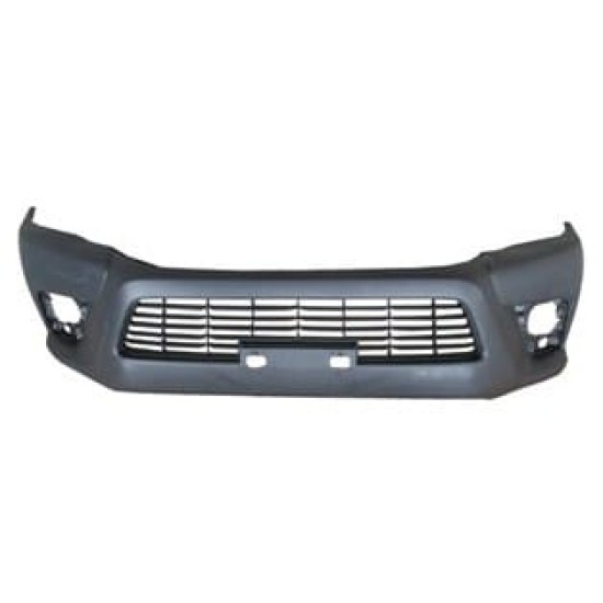 TOYOTA HILUX- PICK UP- 15/19; ÖN TAMPON SİYAH/PANJURLU/SİS DELİKLİ(ÇAMURLUĞU ÇIKINTISIZ TİP İÇİN)MY) - Yedek Parça | Parça Dükkanda