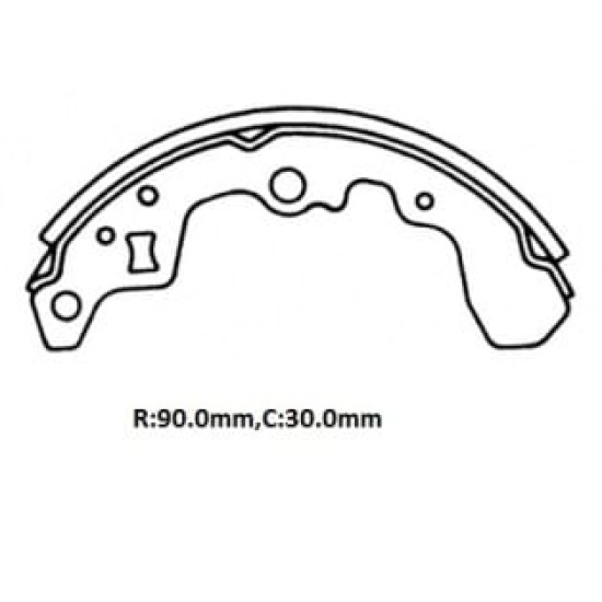 SUZUKI SWIFT- SD- 89/96; ARKA FREN PABUCU (90X30)(DAIWA) - Yedek Parça | Parça Dükkanda