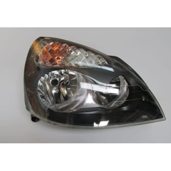 RENAULT CLIO- 2- SD/HB- 02/06; FAR LAMBASI SAĞ ELEKTRİKLİ/MOTORSUZ SİYAH 5FİŞLİ (H1/H7) (AYFAR) - Yedek Parça | Parça Dükkanda