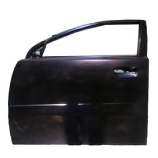 KIA RIO- III- 06/11; ÖN KAPI KOMPLE SOL SİYAH BAND DELİKLİ ÇELİK BARLI (İCELİ/TENASONLU) (TW)