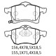 OPEL ZAFIRA- 99/04; ÖN FREN BALATASI (DİSK) (156,4X78,5X18,5/155,1X71,4X18,5) (BRAMAX)