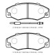 RENAULT R21- CONCORDE/MANAGER- 89/96; ÖN FREN BALATASI (2KABLOLU)(DİSK)(123X48,5X16)(BRAMAX) - Yedek Parça | Parça Dükkanda