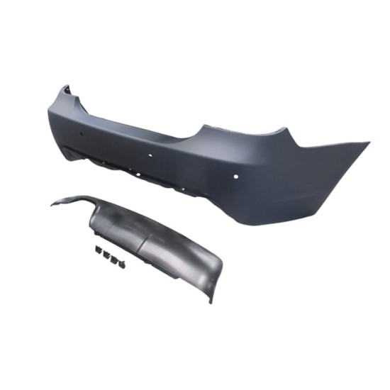BMW 5 SERI- E60- 07/10; ARKA TAMPON (KARLIKLI/ASTARLI/ÇEK. KAPAKLI/SENSÖR DELİKLİ 18MM) (M-TECH/LCI) - Yedek Parça | Parça Dükkanda