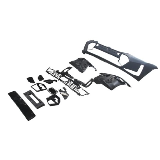BMW 3 SERI- G20- 23/24; ÖN TAMPON (IZGARALI/BRAKETLİ/PLAKA PLASTİKLİ) (15 PARÇA) (M-TECH)