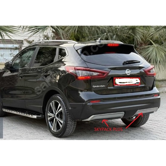 NISSAN QASHQAI- J11- 17/21; ARKA TAMPON SİYAH (SENSÖR DELİKSİZ)(SKYPACK PLUS)(TYG)