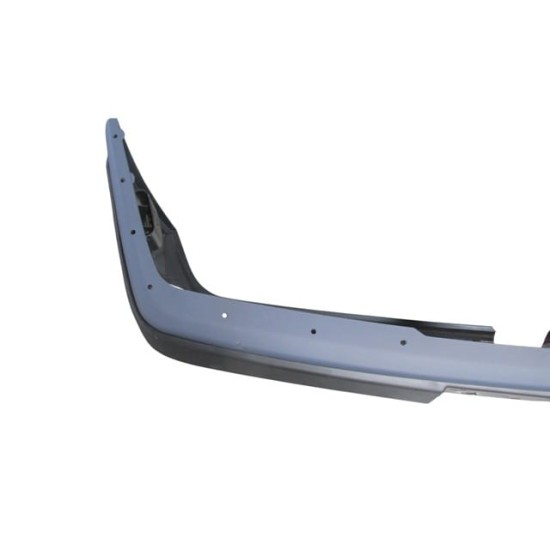 MERCEDES E CLASS- W124- 93/95; ÖN TAMPON ASTARLI(KENDİNDEN BANTLI)(ÜST KISMI NİKELAJ YERİ DELİKLİ)