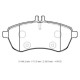 MERCEDES C CLASS- W204- 11/13; ÖN FREN BALATASI (KABLOSUZ)(DİSK) (146.2X71.5X19.5)(BRAMAX)
