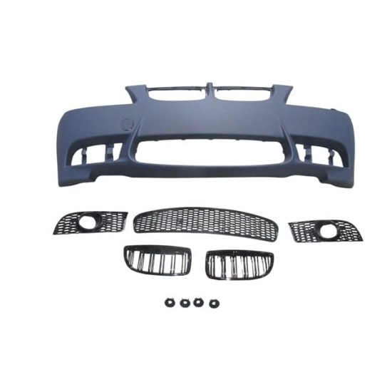 BMW 3 SERI- E92-E93- 07/09; ÖN TAMPON (SİS DELİKLİ KAPAK/IZGARALI/SENSÖR DELİK AÇILİR TİP)(M3-STYLE) - Yedek Parça | Parça Dükkanda