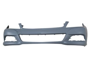 MERCEDES C CLASS- W204- 11/13; ÖN TAMPON GRİ (ASTARLI BANT/SENSÖR/FAR YIKAMA DELİKSİZ)(TYG)