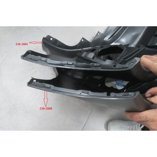 TOYOTA HILUX- PICK UP- 15/19; ÖN TAMPON SİYAH/PANJURLU/SİS DELİKLİ(ÇAMURLUĞU ÇIKINTILI TİP İÇİN)MY) - Yedek Parça | Parça Dükkanda
