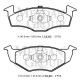 SEAT CORDOBA- 00/02; ÖN FREN BALATASI (DİSK) (141,6X50X18,80/141,6X47,4X18,80) (BRAMAX)