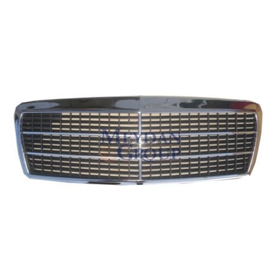 MERCEDES E CLASS- W210- 96/99; ÖN PANJUR KOMPLE NİKELAJLI (PETEKLERİ SİYAH)(5ÇITALI)(CLASSIC)(TW) - Yedek Parça | Parça Dükkanda