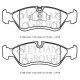 OPEL ASTRA- F- SD/HB- 92/94; ÖN FREN BALATASI (KABLOSUZ)(DİSK) (156,2X52,3X17) (BRAMAX)