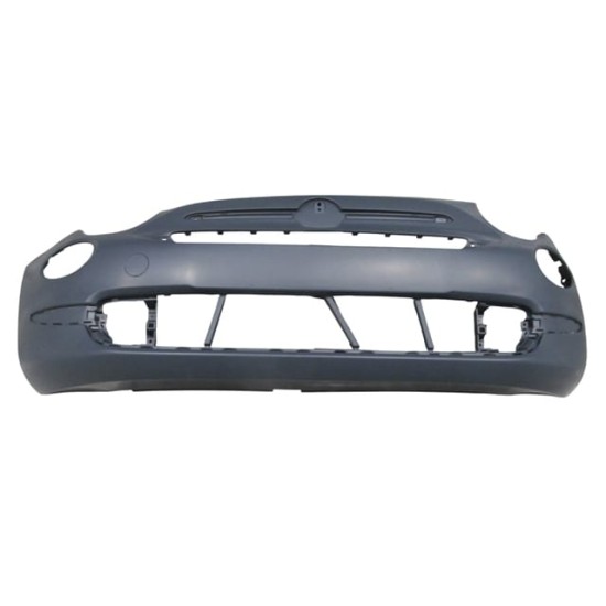FIAT 500- 15/17; ÖN TAMPON ASTARLI GRİ (SİS DELİKLİ/ÇEKİ DEMİRİ KAPAKLI)(LOUNGE) (TW)