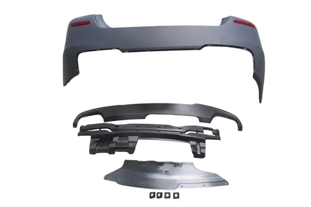 BMW 5 SERI- F10- 10/16; ARKA TAMPON ASTARLI (SEN.YUVALI/REFLEKTÖRLÜ/KARLIKLI/ŞOK EMİCİ) M550İ/LCI