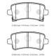 OPEL INSIGNIA- 09/17; ARKA FREN BALATASI 1,4/1,6/1,8/2,0 (DİSK)(106,4X47,4X17,3)(BRAMAX)