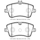 MERCEDES C CLASS- W203- 00/07; ÖN FREN BALATASI (KABLOSUZ)(DİSK)(131X69,8X18,7/131X62X18,7)(BRAM