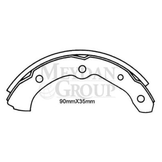 DAIHATSU HIJET- MİNİBÜS- 97/05; ÖN FREN PABUCU (90X35)(DAIWA) - Yedek Parça | Parça Dükkanda