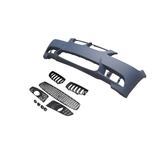 BMW 3 SERI- E90- 09/11; ÖN TAMPON GRİ(SİS D.Lİ KAPAK/PANJURLU/IZGARALI)SENSÖR AÇILR)M3-CNS-STYLE/LCI - Yedek Parça | Parça Dükkanda