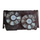 TOYOTA RAV4- 04/06; RADYATÖR VE KLİMA FAN DAVLUMBAZI ÇİFTLİ 2.4 L (7+7 KANAT) (TW)