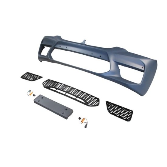BMW 5 SERI- G30- 17/20; ÖN TAMPON (SİS DELİKSİZ KAPAK/IZGARALI/PLAKA PL./SEN.D.Lİ) (F90/M5/STYLE)