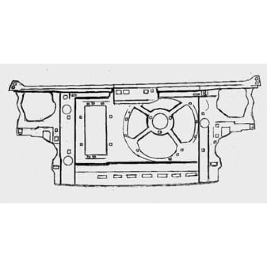 VOLKSWAGEN GOLF- 3- 92/98; ÖN PANEL KOMPLE PLASTİK 1.8/2.0/1.9D/TD (TEK FANLI)(63CM) (TW) - Yedek Parça | Parça Dükkanda