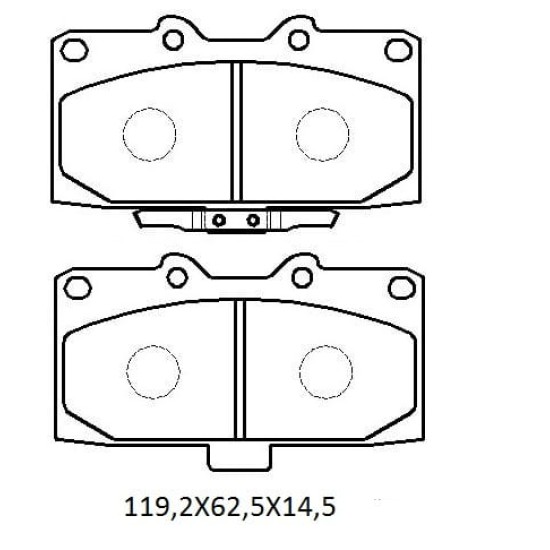 SUBARU IMPREZA- 03/05; ÖN FREN BALATASI (DİSK) (137X45.5X17) (DAIWA) - Yedek Parça | Parça Dükkanda