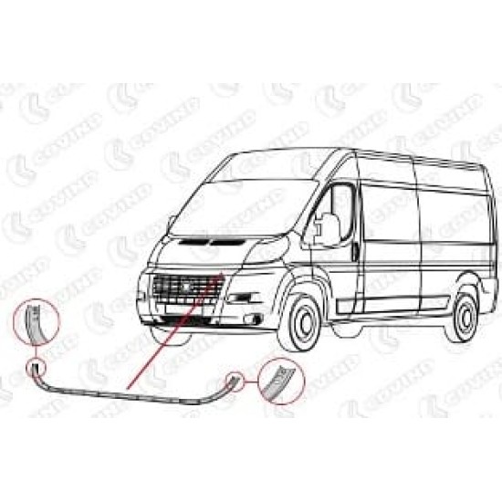 CITROEN JUMPER- 14/24; ÖN TAMPON ÜST BAĞLANTI SACI - Yedek Parça | Parça Dükkanda