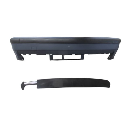 BMW 3 SERI- E36- 91/98; ARKA TAMPON KOMPLE ASTARLI(BANDLI/KARLIKLI/TEK EGZOS DELİKLİ) (M-TECH/M3)