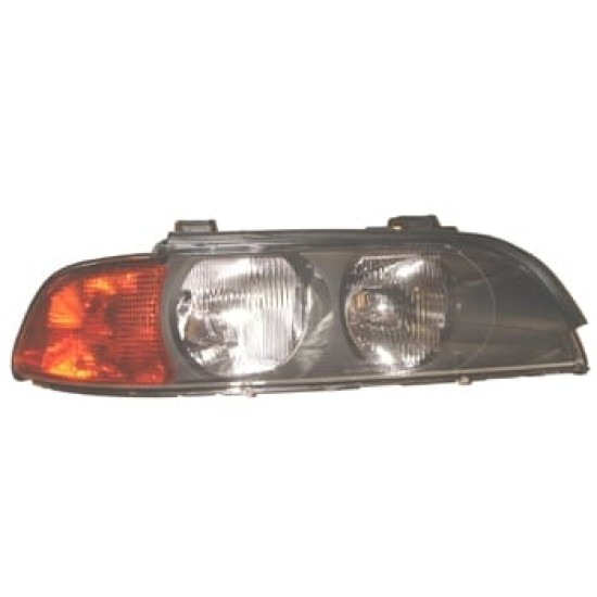 BMW 5 SERI- E39- 96/00; FAR LAMBASI SAĞ ELEKTRİKLİ SARI SİNYALLİ H7/HB3 (TYC) - Yedek Parça | Parça Dükkanda