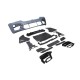 BMW 5 SERI- G30- 20/22; ÖN TAMPON GRİ (IZGARALI/SİS KAPAKLI/SENSÖR DELİKLİ) (F90/M5/LCI)