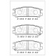 SUBARU IMPREZA- 99/03; ARKA FREN BALATASI (DİSK) (107,8X36,5X15) (DAIWA) - Yedek Parça | Parça Dükkanda