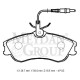 CITROEN XSARA- 98/00; ÖN FREN BALATASI (4 KABLOLU)(DİSK) (129,7X56X18,5) (BRAMAX)