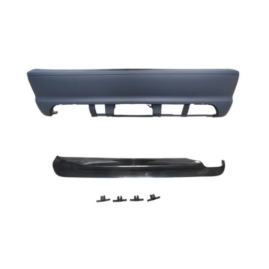 BMW 3 SERI- E46- COUPE- 98/05; ARKA TAMPON ASTARLI (SENSÖR DELİKLİ/ÇEKİ DEM.KAPAKLI/KARLIKLI)M-TECH