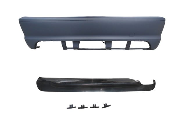 BMW 3 SERI- E46- COUPE- 98/05; ARKA TAMPON ASTARLI (SENSÖR DELİKLİ/ÇEKİ DEM.KAPAKLI/KARLIKLI)M-TECH