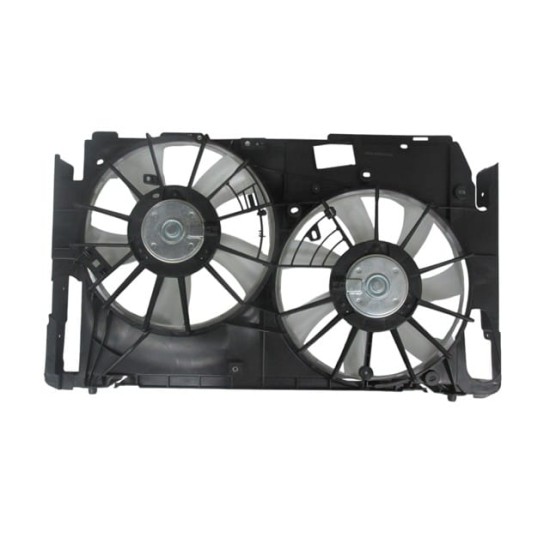 TOYOTA RAV4- 04/12; RADYATÖR VE KLİMA FAN DAVLUMBAZI KOMPLE ÇİFTLİ (5+7 KANAT) (MOTORLU) (ORİS)