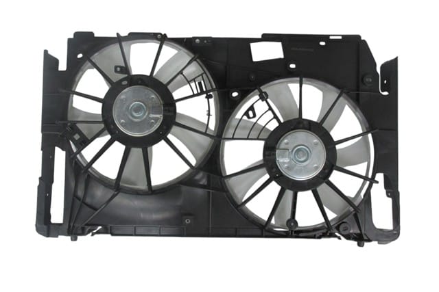 TOYOTA RAV4- 04/12; RADYATÖR VE KLİMA FAN DAVLUMBAZI KOMPLE ÇİFTLİ (5+7 KANAT) (MOTORLU) (ORİS)