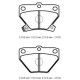 TOYOTA YARIS- 00/06; ARKA FREN BALATASI 1,0/1,3/1,5 (DİSK) (78,5X51,5X13,5) (DAIWA)