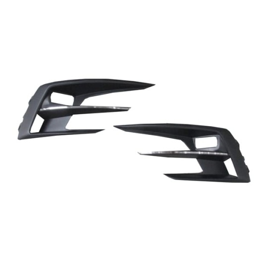 RENAULT MEGANE- 4- SD- 21/25; SİS LAMBA KAPAĞI SAĞ/SOL SET/SİS DELİKLİ/SİYAH/NİKELAJ ÇITALI - Yedek Parça | Parça Dükkanda