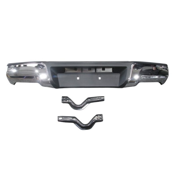 ISUZU D MAX- PICK UP- 12/17; ARKA TAMPON (NİKELAJ KAPLAMALI BAĞLANTI AYAKLARI İLE BİRLİKTE)(TW) - Yedek Parça | Parça Dükkanda