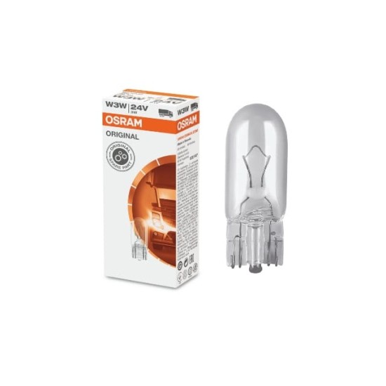 STANDART AMPUL- STOP/SİNYAL/PARK/GÖSTERGE AMPULÜ; 24V/W3W (2841) (DUY W2,1x9,5D)OSRAM) - Yedek Parça | Parça Dükkanda