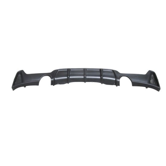 BMW 4 SERI- F32- 13/17; KARLIK (ARKA TAMPON ALTI) SIYAH (ÇİFT EGZOS DELİKLİ) (M-PERFORMANCE/LCI) - Yedek Parça | Parça Dükkanda