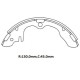 KIA CERES- KAMYONET- 90/00; ÖN/ARKA FREN PABUCU 2.2CC (130X45)(DAIWA)
